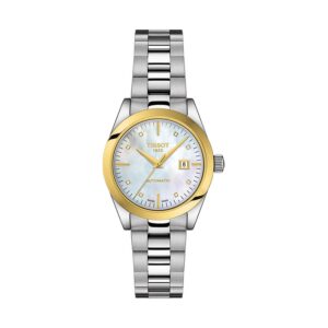 Tissot Damenuhr T-My Lady Automatic 18K Goldlünette T9300074111600