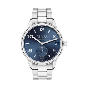 Nomos Glashütte Herrenuhr Club Sport neomatik 42 Datum blau 782