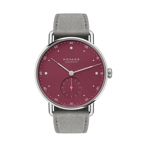 Nomos Glashütte Damenuhr Metro 33 muted red 1123